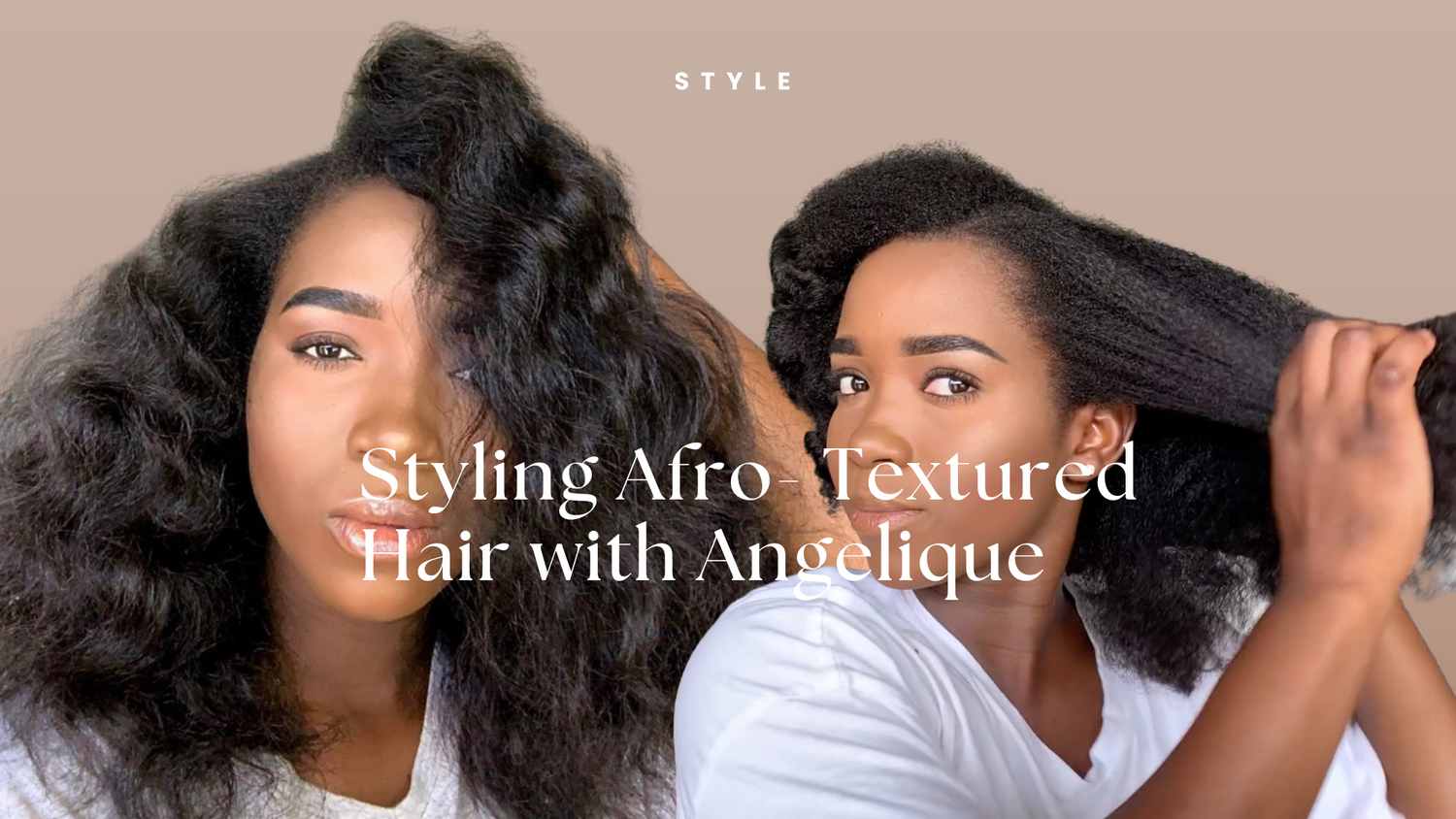 Styling 4+ textured hair with Angelique - Organic SUKU