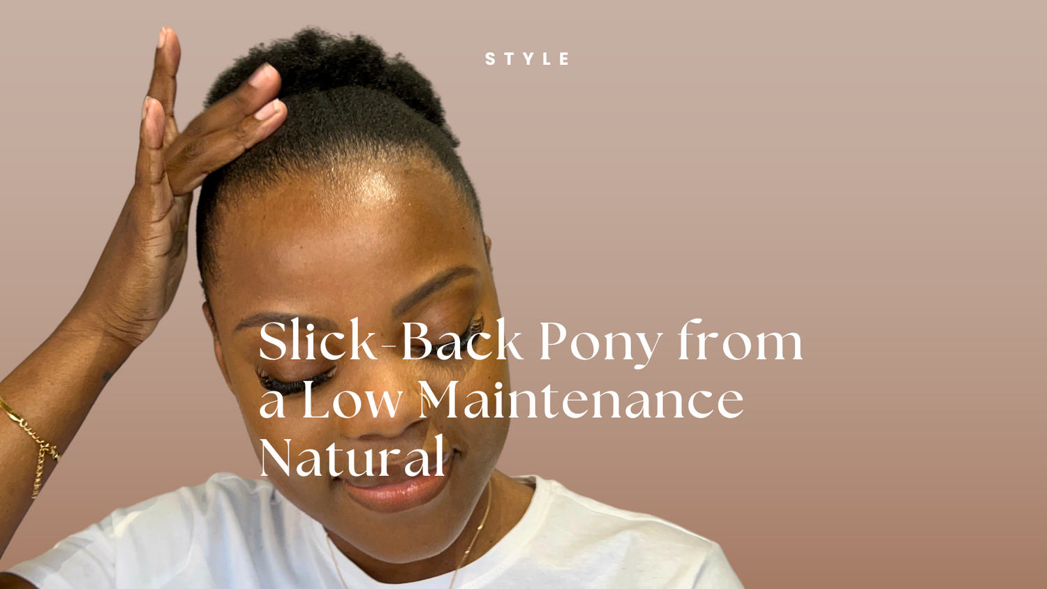 Slick back pony from a low maintenance natural - Organic SUKU